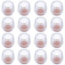 Load image into Gallery viewer, 16 Pcs/set Chair Leg Caps Chair leg Protector covers Furniture Table leg Covers Round Bottom Circle for Round Rectangular square